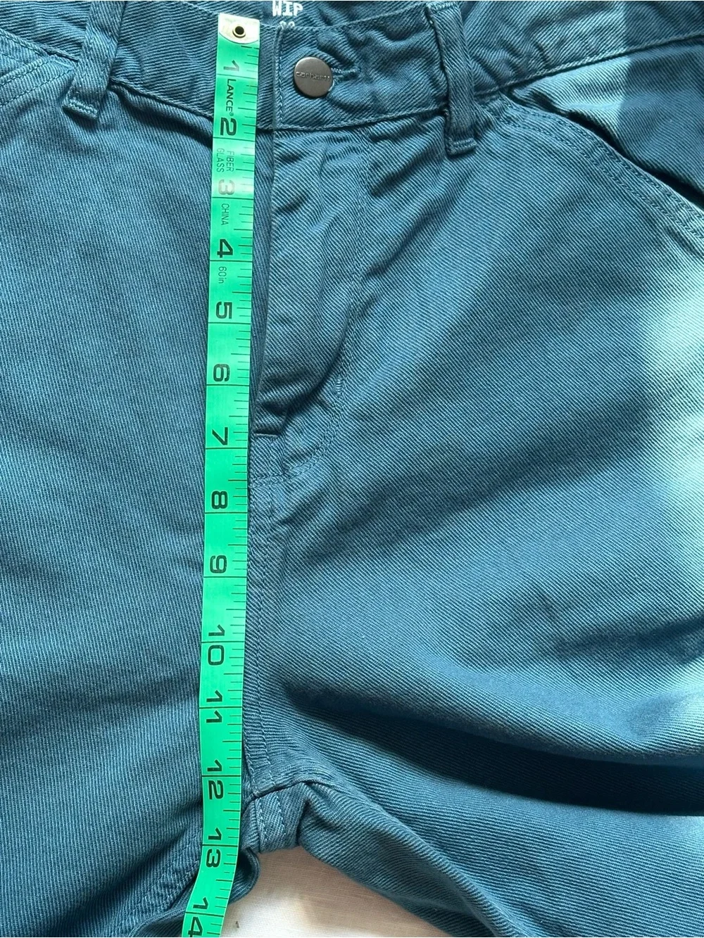 Carhartt WIP Jacob Pant Petrol Teal Blue Denim Size 32